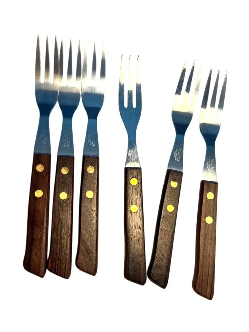 Set of 6 Vintage Kane Kut, Japan Mid-Century Modern Cocktail Forks